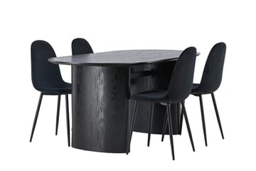 Isolde Matbord 180x90 cm med 4 Polar Köksstol - Möbler - Matplats - Matgrupp & matbord med stolar