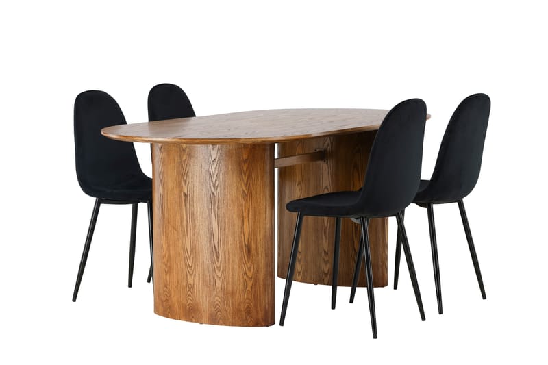 Isolde Matgrupp 180 cm Oval med 4 Polar Stolar - Möbler - Matplats - Matgrupp & matbord med stolar