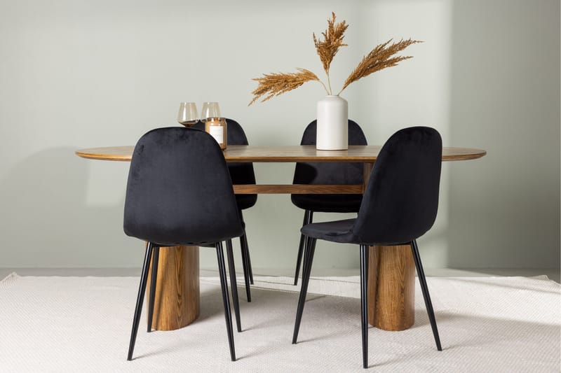 Isolde Matgrupp 180 cm Oval med 4 Polar Stolar - Möbler - Matplats - Matgrupp & matbord med stolar