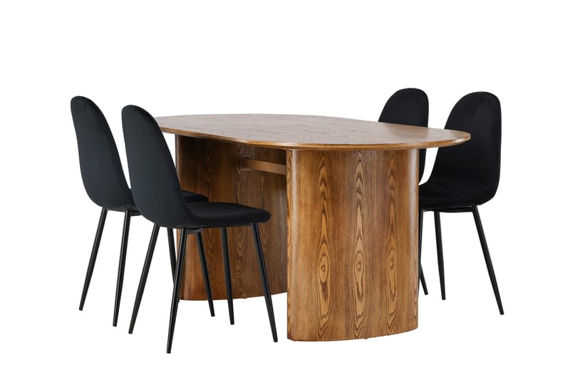 Isolde Matgrupp 180 cm Oval med 4 Polar Stolar - Möbler - Matplats - Matgrupp & matbord med stolar