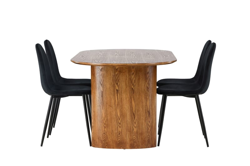 Isolde Matgrupp 180 cm Oval med 4 Polar Stolar - Möbler - Matplats - Matgrupp & matbord med stolar