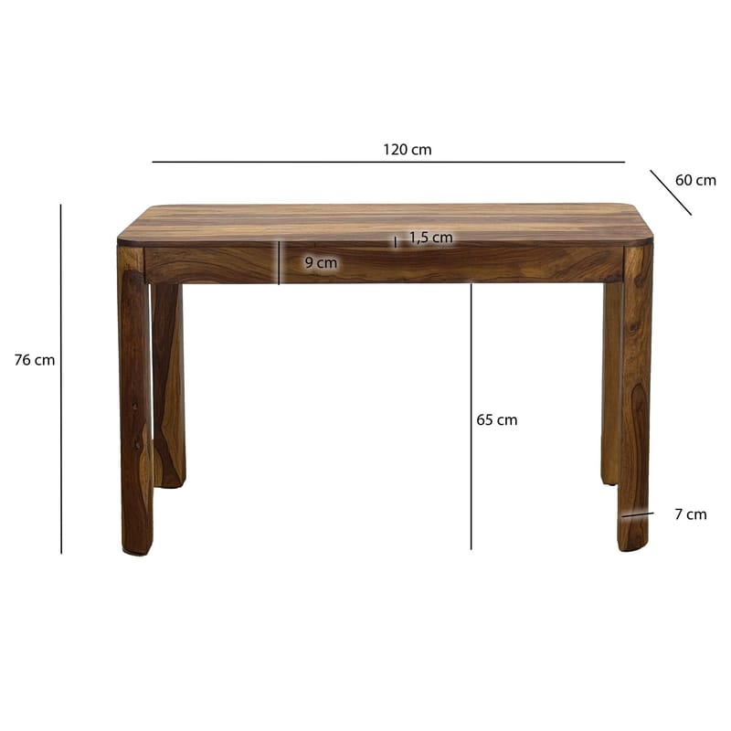 Ivoela Matbord 120 cm - Varmbrun - Möbler - Matplats - Matbord & köksbord