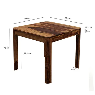 Ivoela Matbord 80 cm - Varm mörkbrun - Möbler - Matplats - Matbord & köksbord