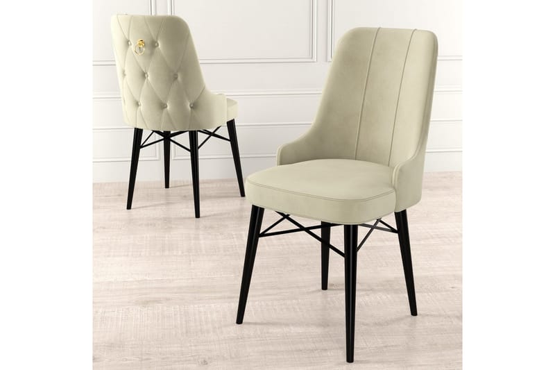 Jandela Matstol - Beige/Svart - Möbler - Matplats - Matstol & köksstol