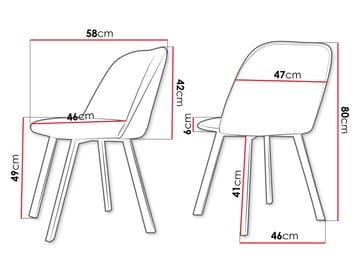 Jarlen Matstol kviltad - ljusgrå klädsel med beige ben - Möbler - Matplats - Matstol & köksstol