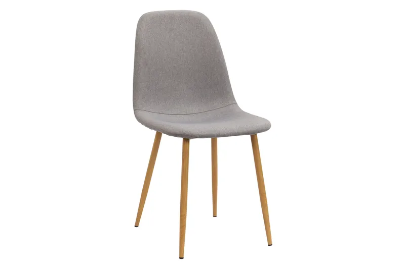 Jasmin Förlängningsbart Matbord 180 cm +  6 st Nibe stol grå med ek ben - Vit/Grå - Möbler - Matplats - Matgrupp & matbord med stolar