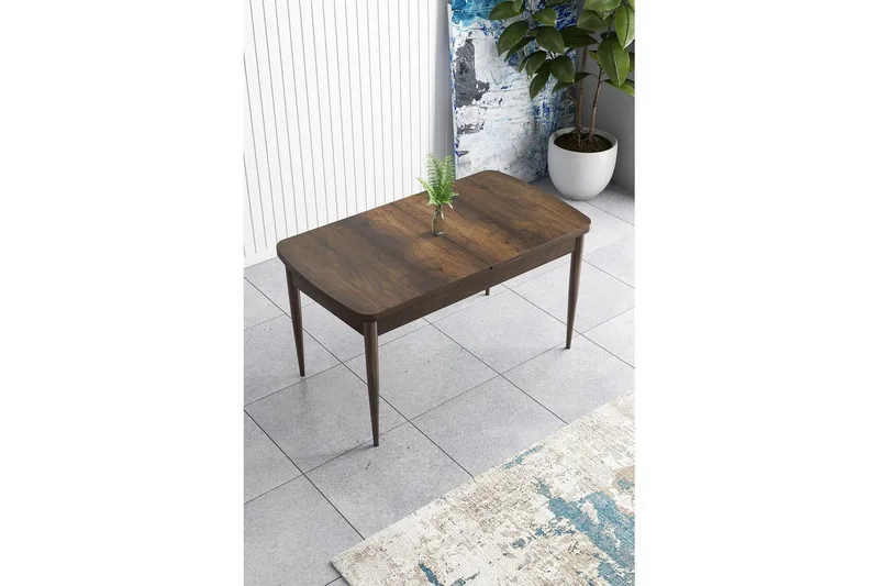 Javren Matbord 114 cm Rektangulär - Brun - Möbler - Matplats - Matbord & köksbord