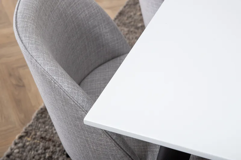 Jimms Matgrupp 195 cm Rektangulär med 6 Sedavi Stolar - Svart - Möbler - Matplats - Matgrupp & matbord med stolar