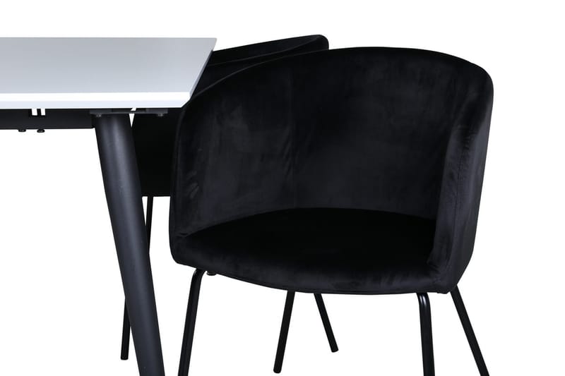 Jimmy Förlängningsbart Matbord 150 cm med 4 Berit Karmstol med Armstöd - Möbler - Matplats - Matgrupp & matbord med stolar