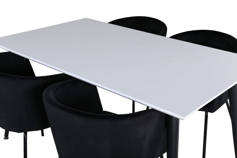Jimmy Förlängningsbart Matbord 150 cm med 4 Berit Karmstol med Armstöd - Möbler - Matplats - Matgrupp & matbord med stolar
