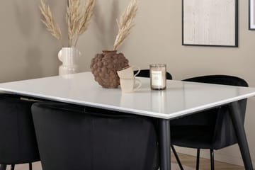 Jimmy Förlängningsbart Matbord 150 cm med 4 Berit Karmstol med Armstöd - Möbler - Matplats - Matgrupp & matbord med stolar