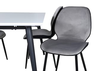 Jimmy Förlängningsbart Matbord 150 cm med 4 Emma Matstol - Möbler - Matplats - Matgrupp & matbord med stolar