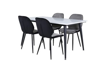 Jimmy Förlängningsbart Matbord 150 cm med 4 Emma Matstol - Möbler - Matplats - Matgrupp & matbord med stolar