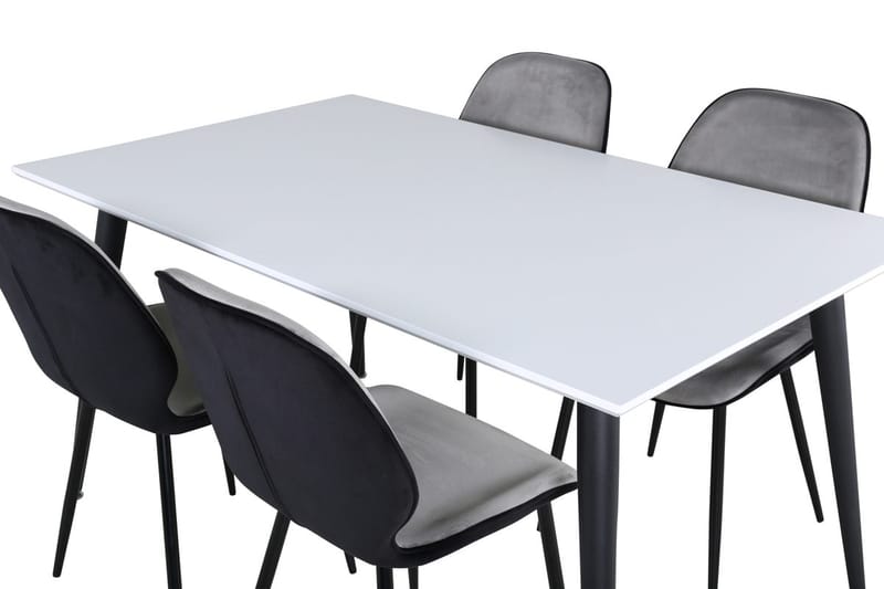 Jimmy Förlängningsbart Matbord 150 cm med 4 Emma Matstol - Möbler - Matplats - Matgrupp & matbord med stolar