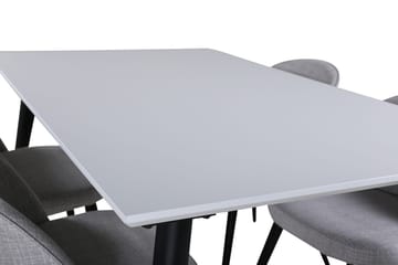 Jimmy Förlängningsbart Matbord 150 cm med 4 Velvet Matstol - Möbler - Matplats - Matgrupp & matbord med stolar