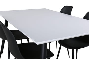 Jimmy Förlängningsbart Matbord 150 cm med 4 Polar Matstol - Möbler - Matplats - Matgrupp & matbord med stolar