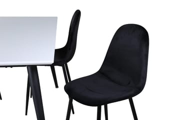 Jimmy Förlängningsbart Matbord 150 cm med 4 Polar Köksstol - Möbler - Matplats - Matgrupp & matbord med stolar