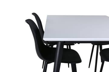 Jimmy Förlängningsbart Matbord 150 cm med 4 Polar Matstol - Möbler - Matplats - Matgrupp & matbord med stolar