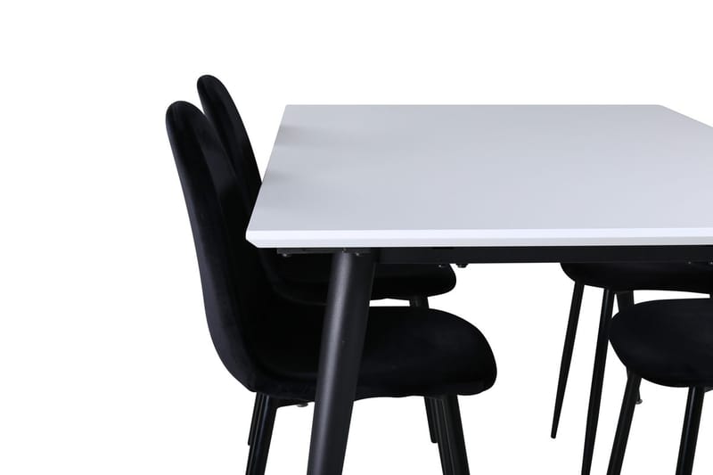 Jimmy Förlängningsbart Matbord 150 cm med 4 Polar Köksstol - Möbler - Matplats - Matgrupp & matbord med stolar