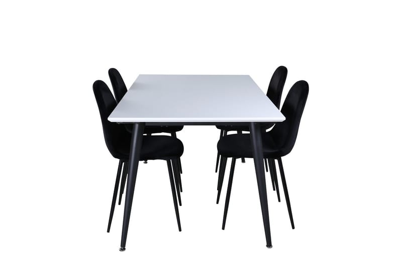 Jimmy Förlängningsbart Matbord 150 cm med 4 Polar Köksstol - Möbler - Matplats - Matgrupp & matbord med stolar