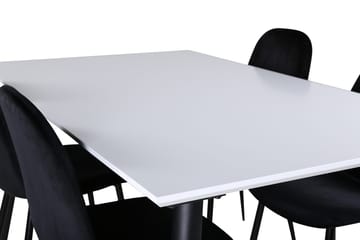 Jimmy Förlängningsbart Matbord 150 cm med 4 Polar Köksstol - Möbler - Matplats - Matgrupp & matbord med stolar