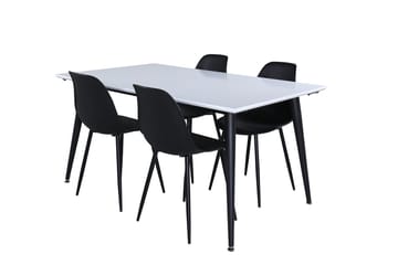 Jimmy Förlängningsbart Matbord 150 cm med 4 Polar Matstol - Möbler - Matplats - Matgrupp & matbord med stolar