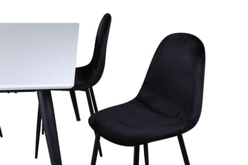 Jimmy Matgrupp 150 cm Rektangulär med 4 Polar stolar - Svart - Möbler - Matplats - Matgrupp & matbord med stolar