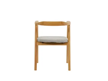 Jolie Matstol i trä med tygsits - Ek/Beige - Möbler - Matplats - Matstol & köksstol