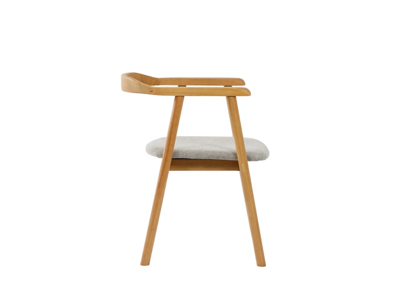 Jolie Matstol i trä med tygsits - Ek/Beige - Möbler - Matplats - Matstol & köksstol