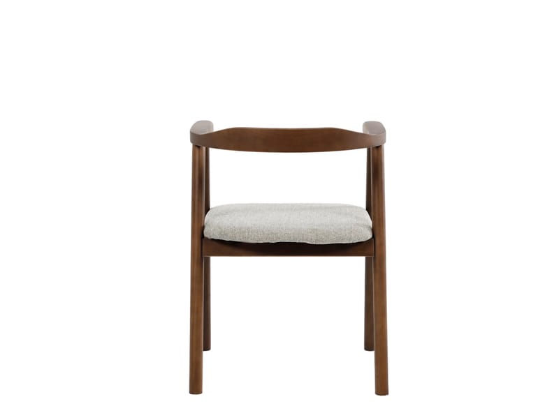 Jolie Matstol i trä med tygsits - Valnöt/Beige - Möbler - Matplats - Matstol & köksstol
