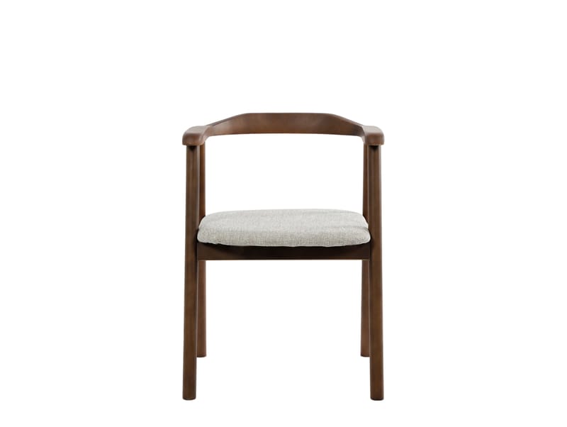 Jolie Matstol i trä med tygsits - Valnöt/Beige - Möbler - Matplats - Matstol & köksstol
