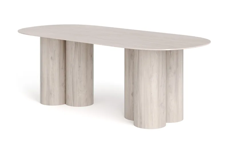 Juno Matbord 220x100 cm - Whitewash - Möbler - Matplats - Matbord & köksbord