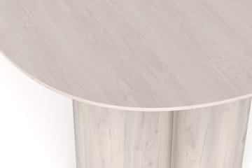 Juno Matbord Oval 220x100 cm Fanér - Vitlaserad ek - Möbler - Matplats - Matbord & köksbord