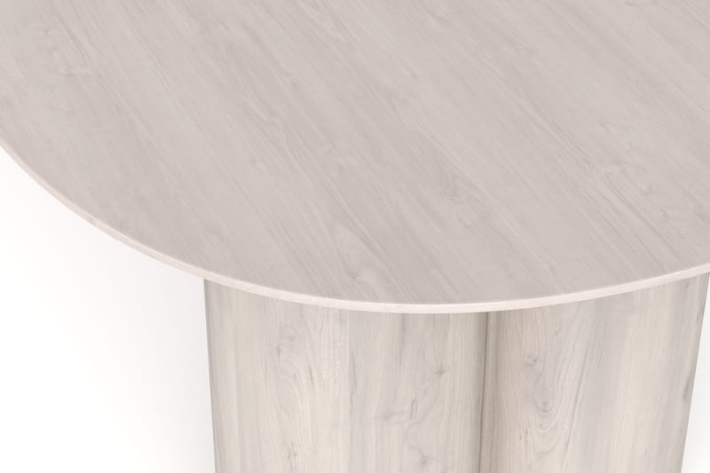 Juno Matbord Oval 220x100 cm Fanér - Vitlaserad ek - Möbler - Matplats - Matbord & köksbord