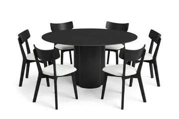 150 cm - Svartlaserad ek