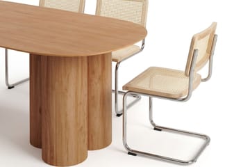 Juno Matgrupp rektangulärt 220 cm Ek med 6 Build Matstolar - Ek - Möbler - Matplats - Matgrupp & matbord med stolar