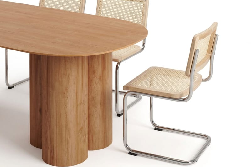 Juno Matgrupp rektangulärt 220 cm Ek med 6 Build Matstolar - Ek - Möbler - Matplats - Matgrupp & matbord med stolar