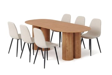 Beige|Svart - Ek