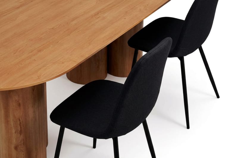 Juno Matgrupp rektangulärt 220 cm Ek med 6 Nibe Matstolar - Ek - Möbler - Matplats - Matgrupp & matbord med stolar