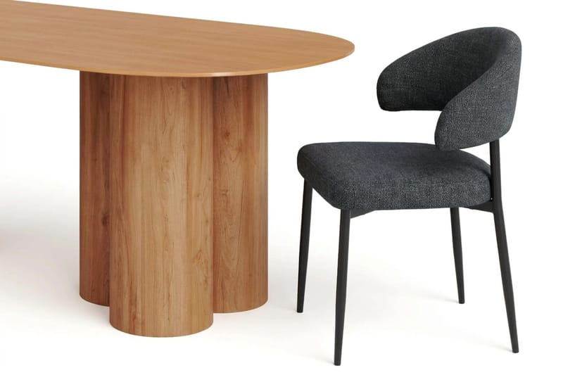 Juno Matgrupp rektangulärt 220 cm Ek med 6 Sawako Matstolar - Ek - Möbler - Matplats - Matgrupp & matbord med stolar