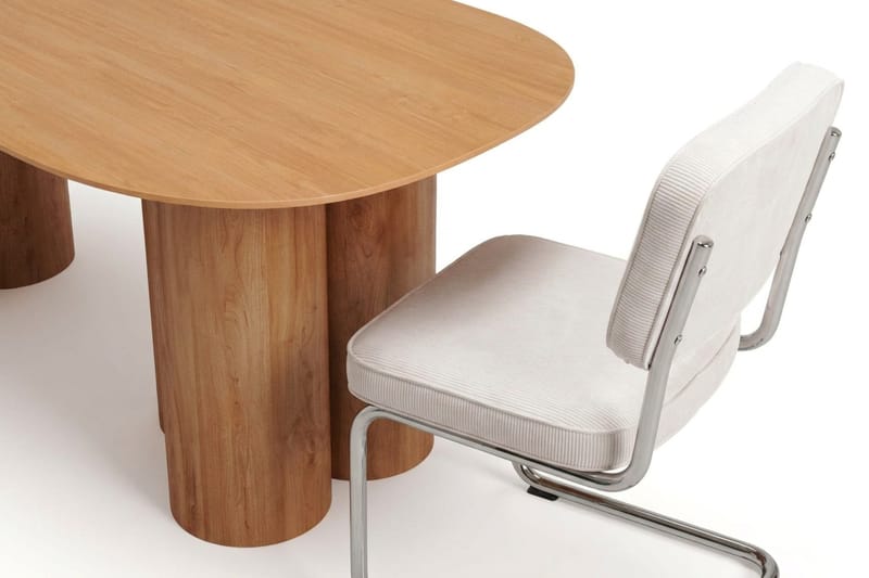 Juno Matgrupp rektangulärt 220 cm Ek med 8 Milva Matstolar - Ek - Möbler - Matplats - Matgrupp & matbord med stolar
