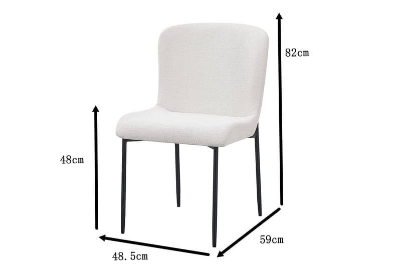 Juno Matgrupp rektangulärt 220 cm Rökt Ek med 6 Elsie Matstolar - Rökt ek - Möbler - Matplats - Matgrupp & matbord med stolar