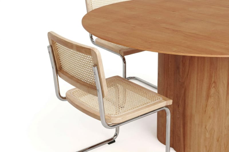 Juno Matgrupp runt 150 cm Ek med 6 Build Matstolar - Ek - Möbler - Matplats - Matgrupp & matbord med stolar