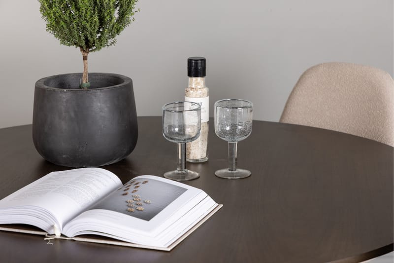 Kaseidon Matgrupp 100 cm Rund med 4 Polar stolar - Beige - Möbler - Matplats - Matgrupp & matbord med stolar