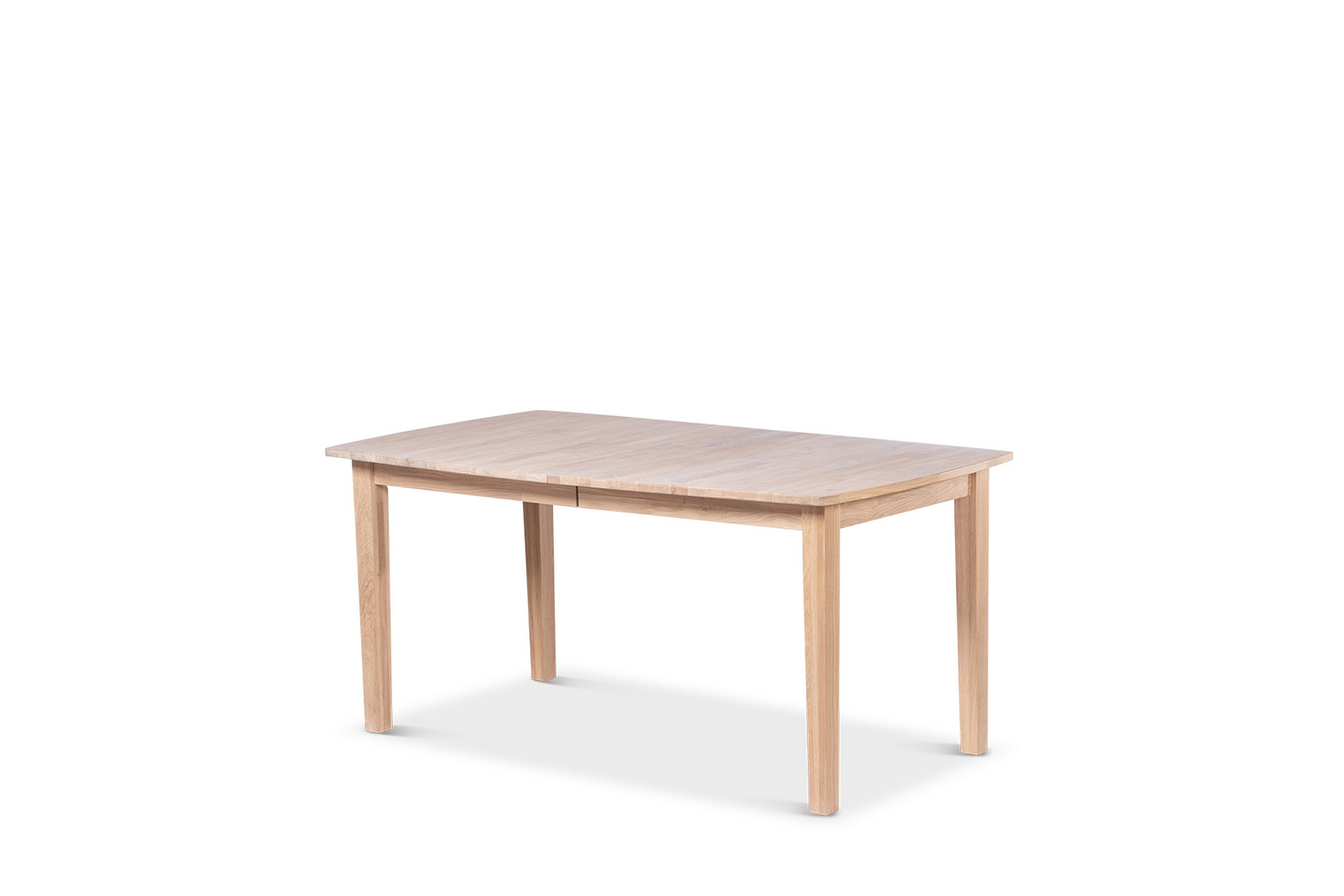 kivik förlängningsbart matbord 160-210 cm ovalt för 6 personer i massivt trä - natur