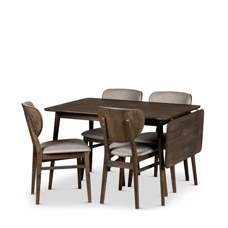 Klaffbord Nyborg 160 cm med Stolar, Bord och 4 st Smögen-stolar