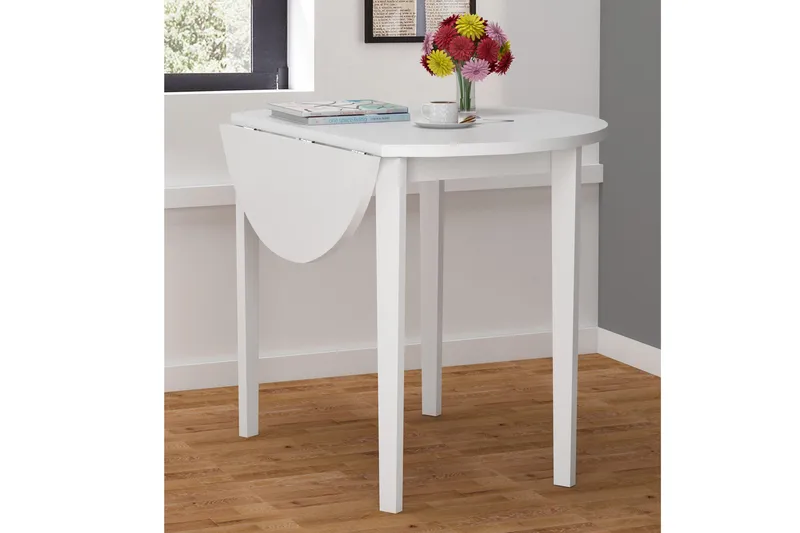 Ranso Klaffbord 91,5 cm Runt - Vit - Möbler - Matplats - Klaffbord