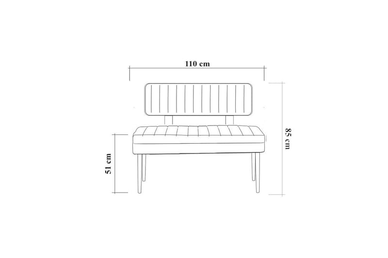 MUNDIN Soffa 90 cm Brun/Green - Möbler - Matplats - Kökssoffor & pinnsoffor