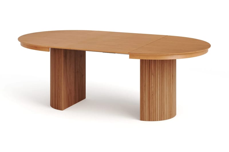 Kopparbo Förlängningsbart runt 120-220 cm Ek med 4 Build Matstolar - Ek - Möbler - Matplats - Matgrupp & matbord med stolar