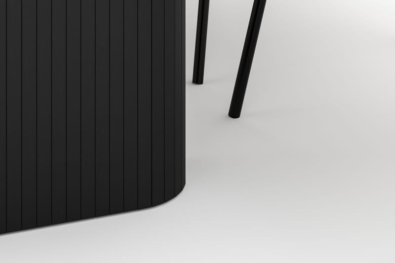 Kopparbo Matbord 180-240 cm Förlängningsbart med 6 Berit Stolar - Svart - Möbler - Matplats - Matgrupp & matbord med stolar